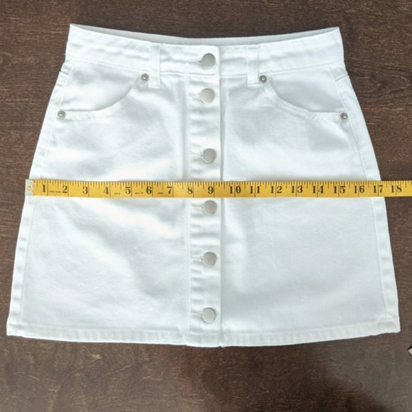 Forever 21  Denim buttoned mini skirt - Picture 8 of 11